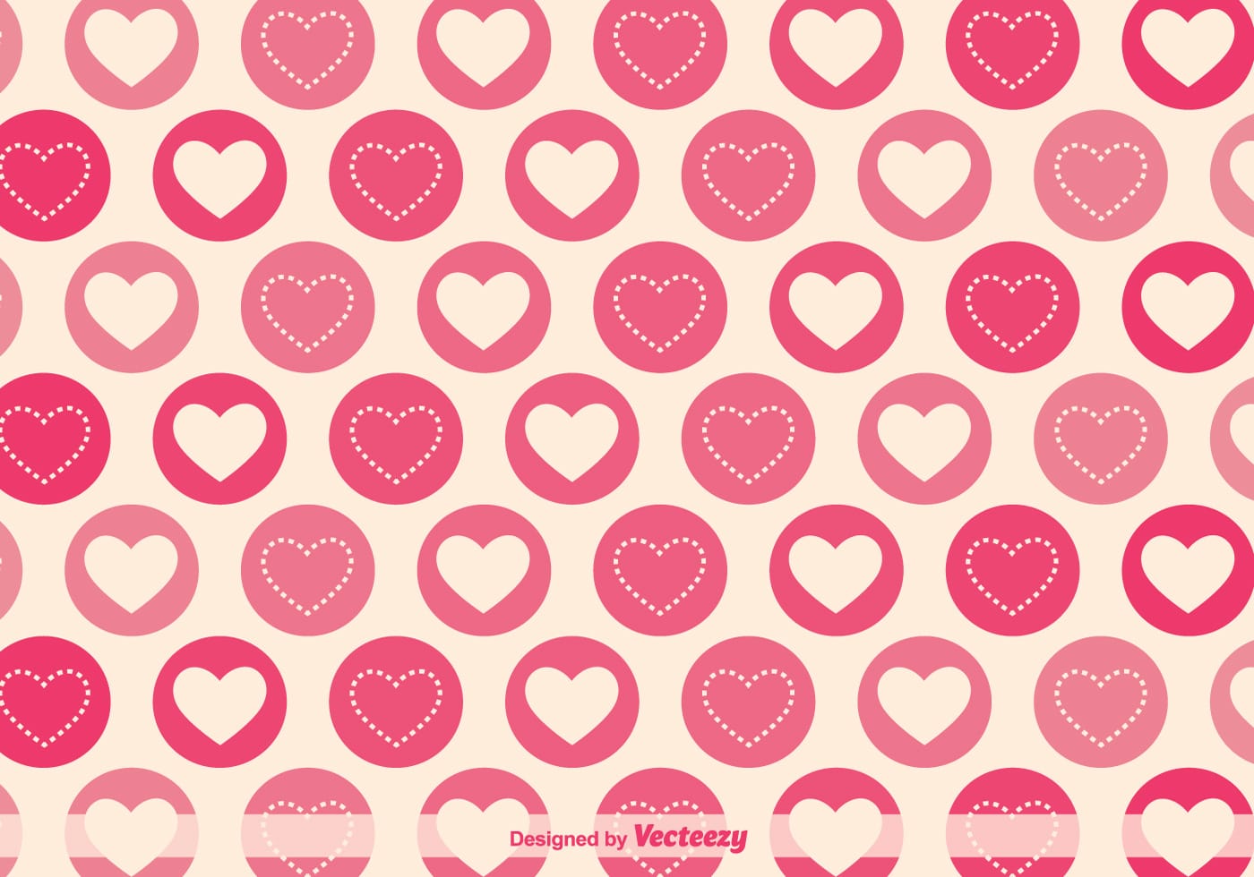 1400x980 Vector Heart Patterns