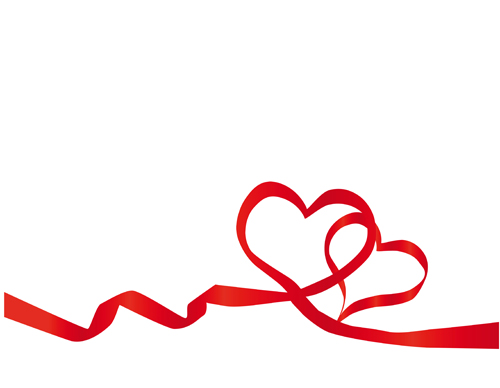500x388 Creative Heart From Red Ribbon Design Vector 04 Free Download