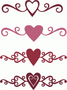 226x300 Heart Flourish Borders Me Silhouette Online Store