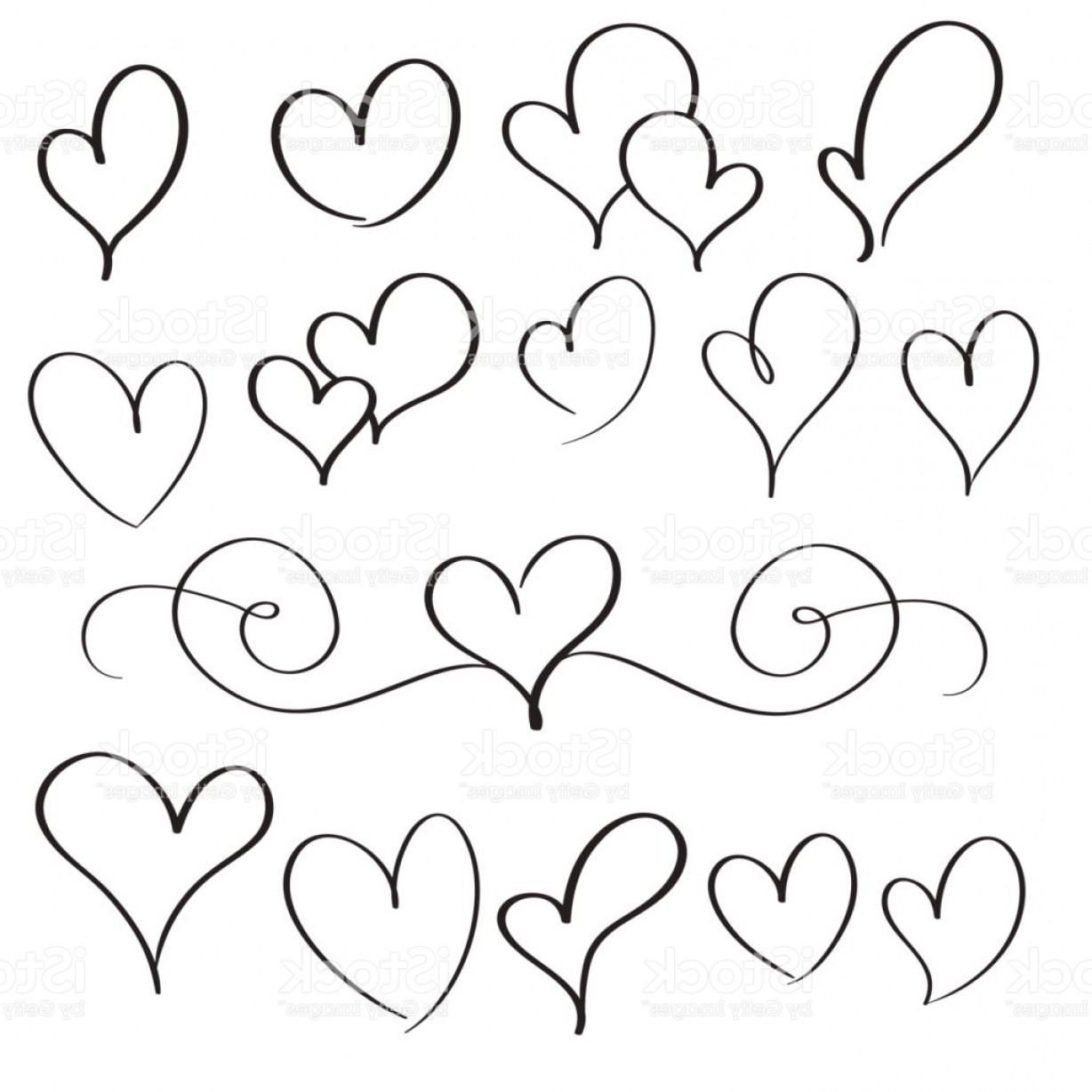 Heart Flourish Vector at GetDrawings | Free download