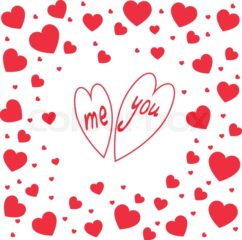 800x795 Romantic Red Heart Frame. Vector Illustration For Holiday Design