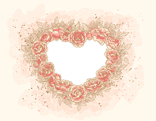 500x389 Set Of Heart Frame Vector Material 04 Free Download