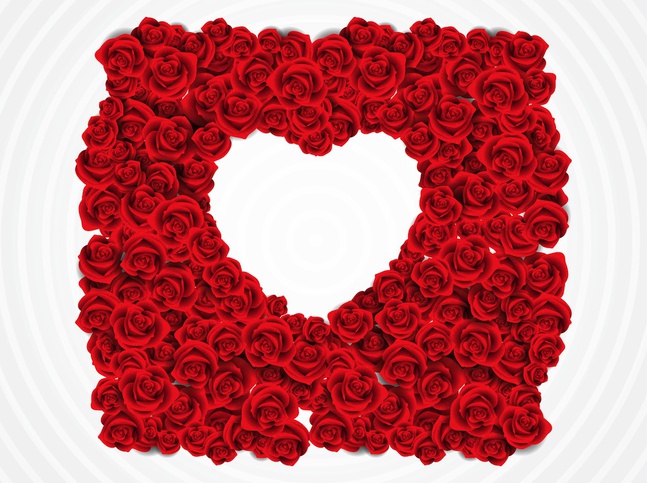 647x483 Floral Flower Heart Frame Vector Vector Free Download