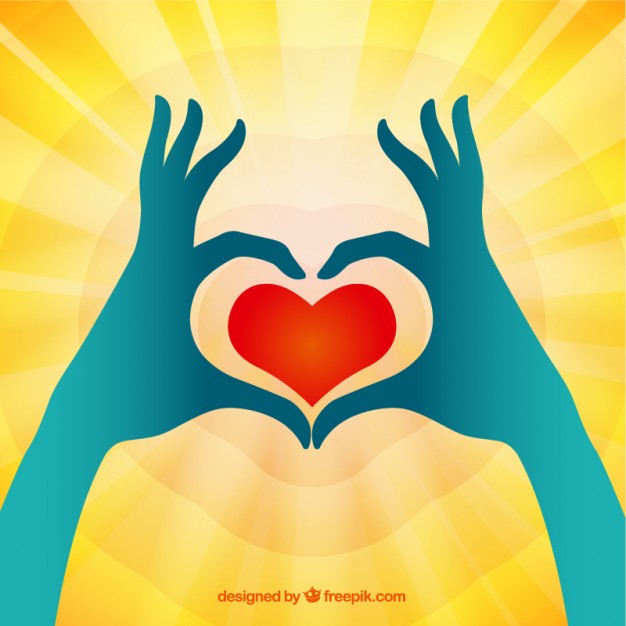 626x626 Heart Hands Vector Free Download