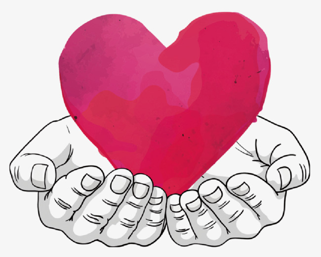 650x519 Vector Red Painted Hands, Hand Painted, Hearts, Hands Png And