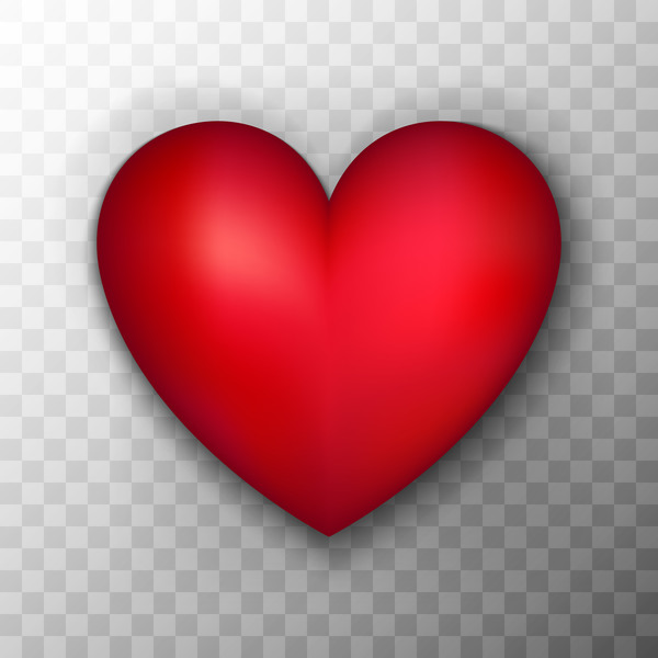 600x600 Red Heart Shape Illustration Vector 01 Free Download