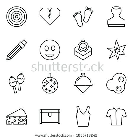 450x470 Baby Heart Monitor Target Flat Vector Icon Set Target Vector