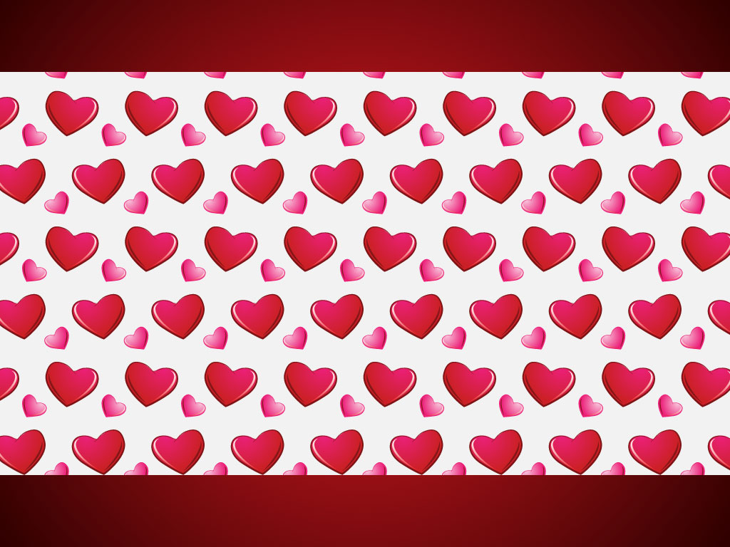 1024x768 Heart Pattern