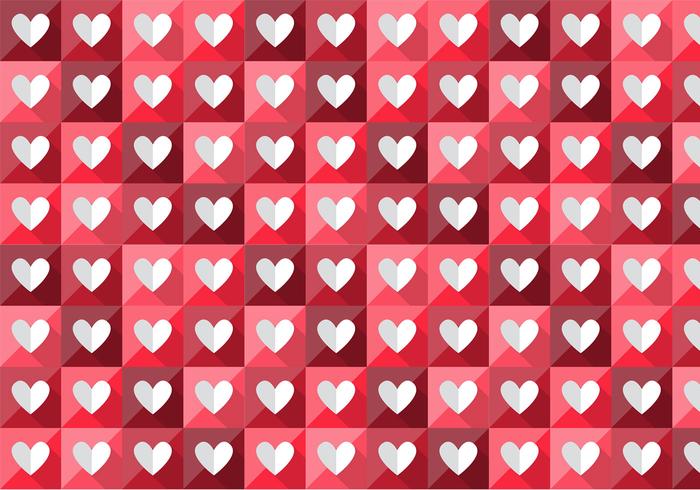 700x490 Folded Heart Vector Pattern
