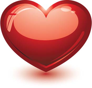 300x287 D Heart Vector Heart Vector Ai Illustrator Photoshop Heart Design