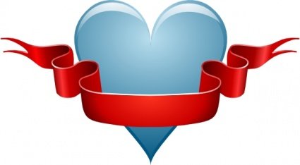 425x234 Free Heart Ribbon Clipart And Vector Graphics
