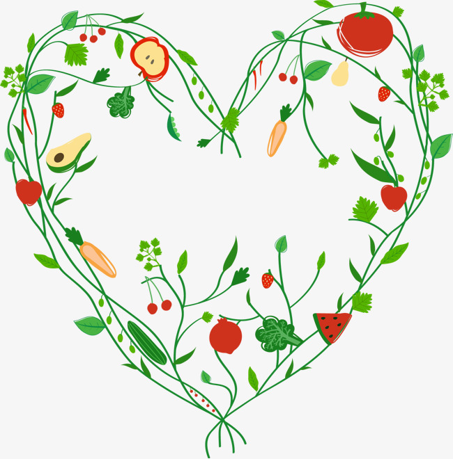 650x660 Love Shape Vector Vine Plant Composition, Love, Heart Shaped