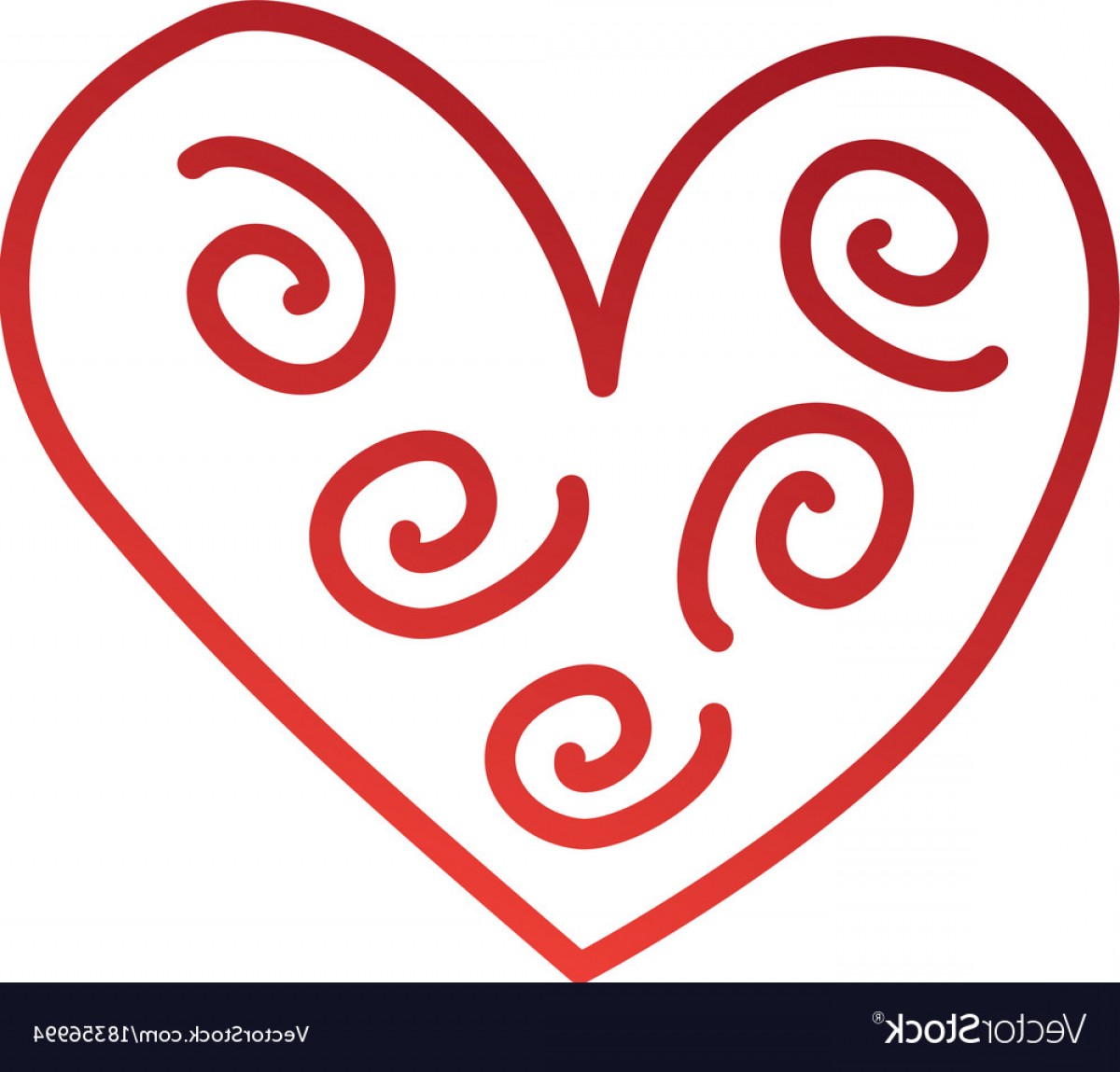 1200x1149 Heart Decorative Element Curly Swirls Vector Createmepink