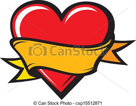 450x353 Heart Tattoo Clipart