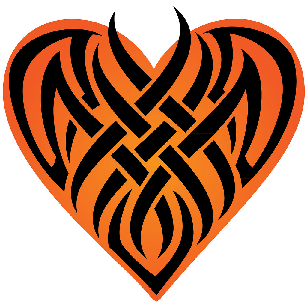 1024x1024 Heart Tattoo Vector Illustration If You Want To Use This