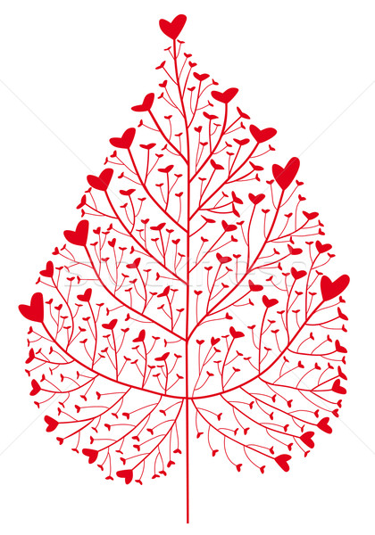 420x600 Red Heart Tree Vector Illustration Beaubelle ( 356817) Stockfresh