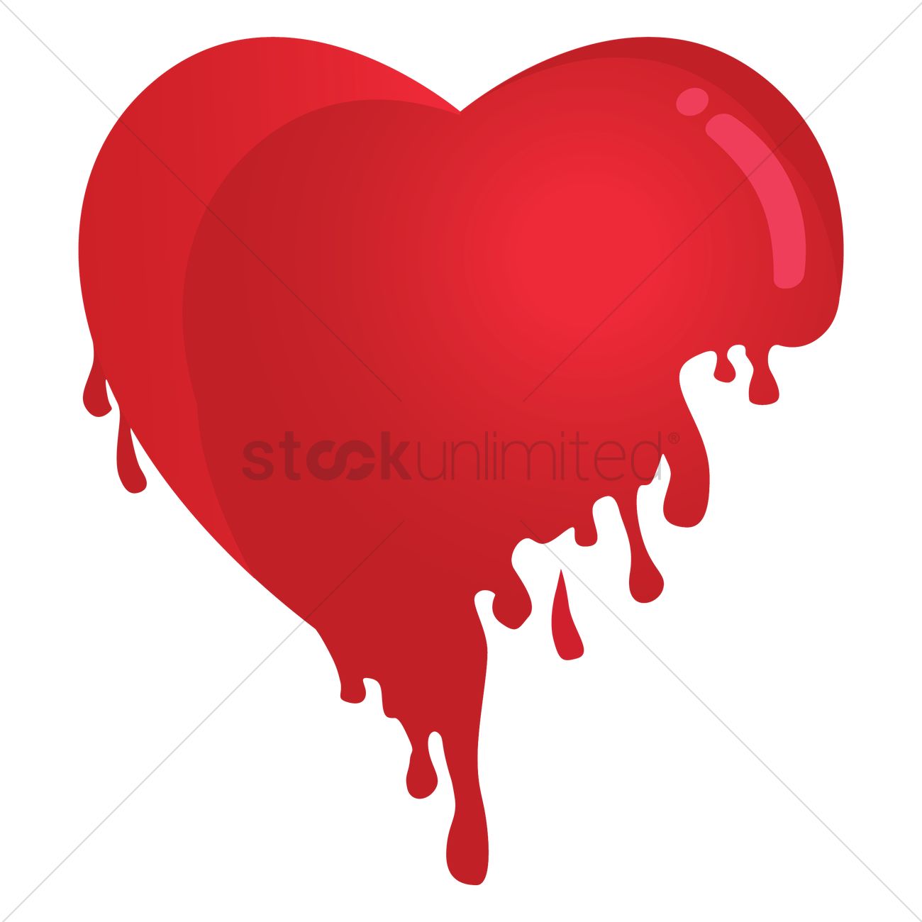 1300x1300 Melting Heart Vector Image