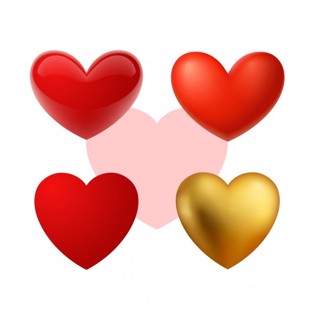 626x626 Hearts Vector Free