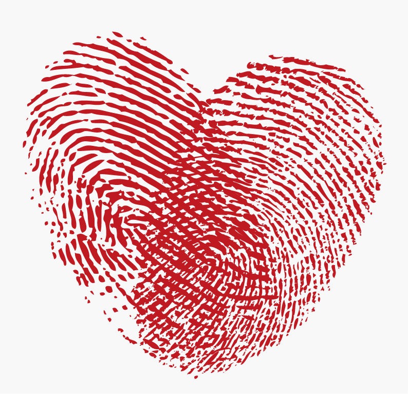 794x767 Fingerprint Heart Vector Graphic Free Vector Graphics All Free