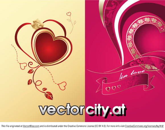 580x458 Free Heart Vector Illustration