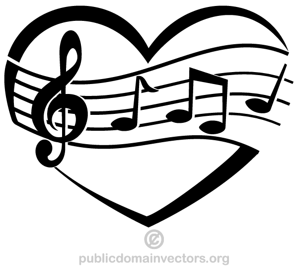 600x535 Music Of Love Heart Vector Art Free Vectors Ui Download