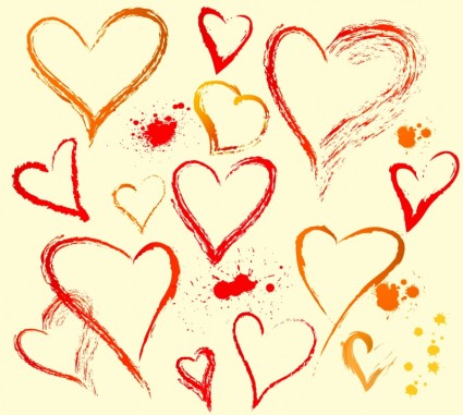 425x381 Vector Hand Draw Shape Heart Vector Art