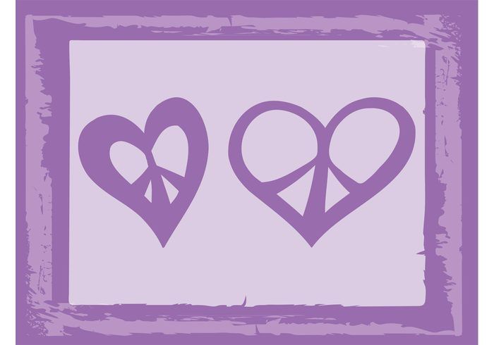 700x490 Peace Heart Vectors