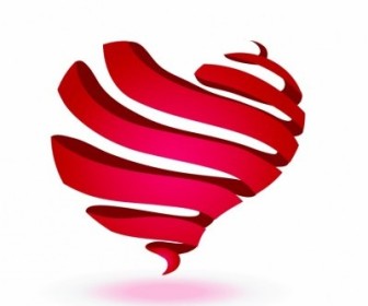 336x280 Vector Ribbon Heart Vector Art