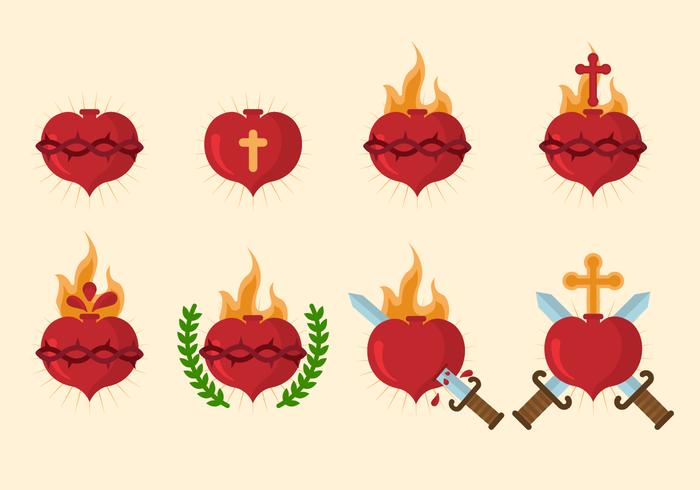 700x490 Free Sacred Heart Vector