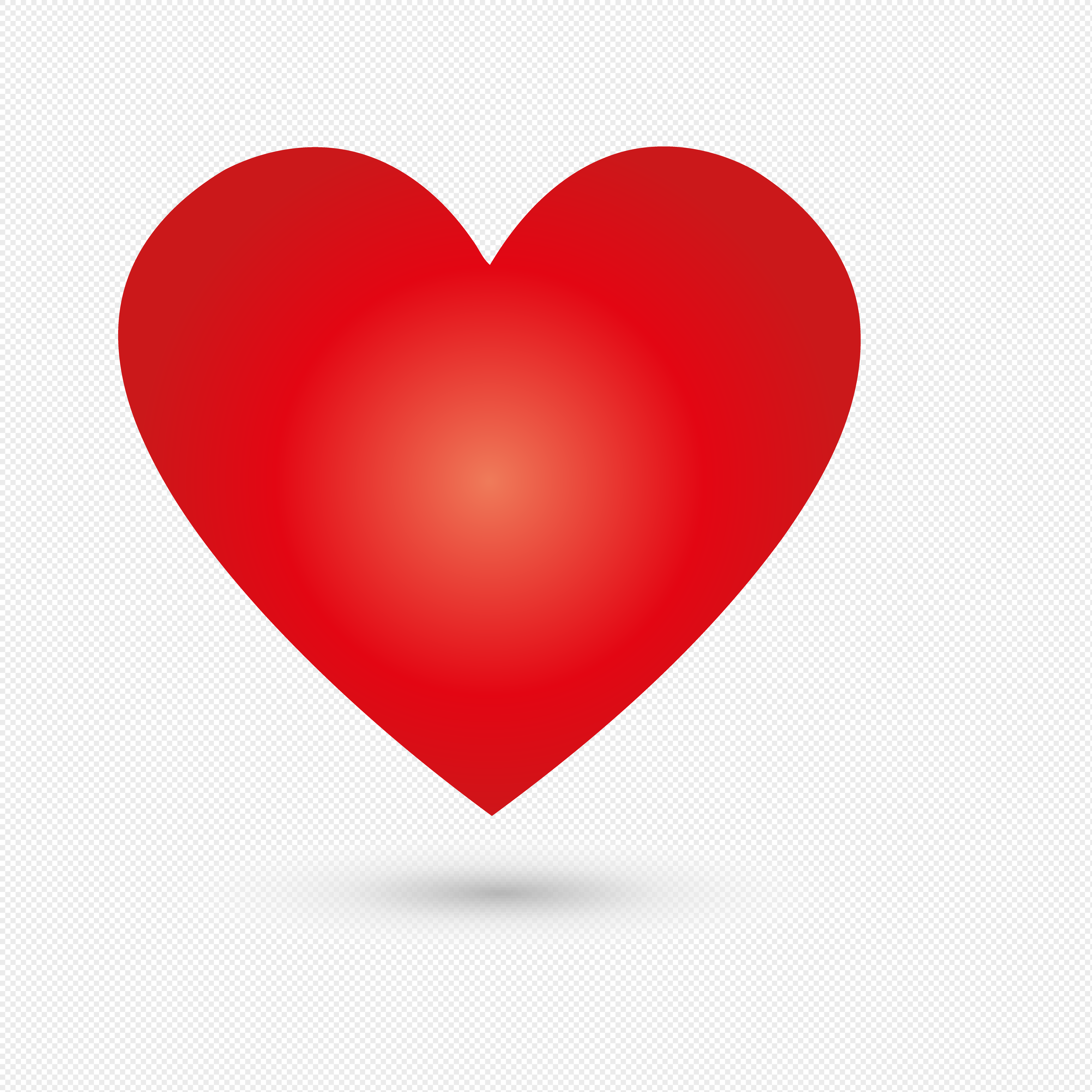 4187x4187 Simple Red Heart Vector Material Png Image Picture Free Download