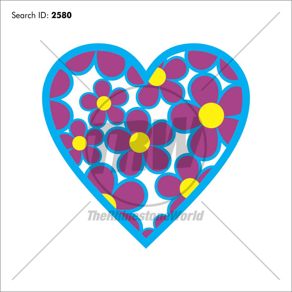 1002x1002 Flower Heart Vector Design