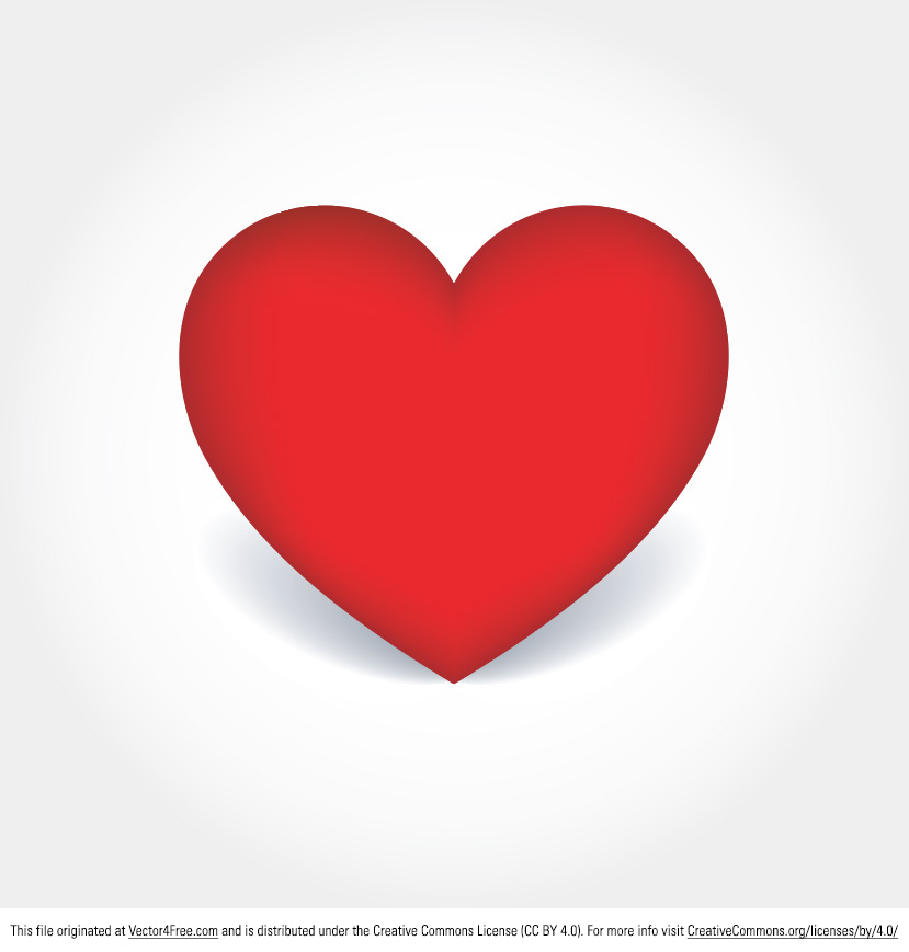 829x869 Free Simple Heart Vector