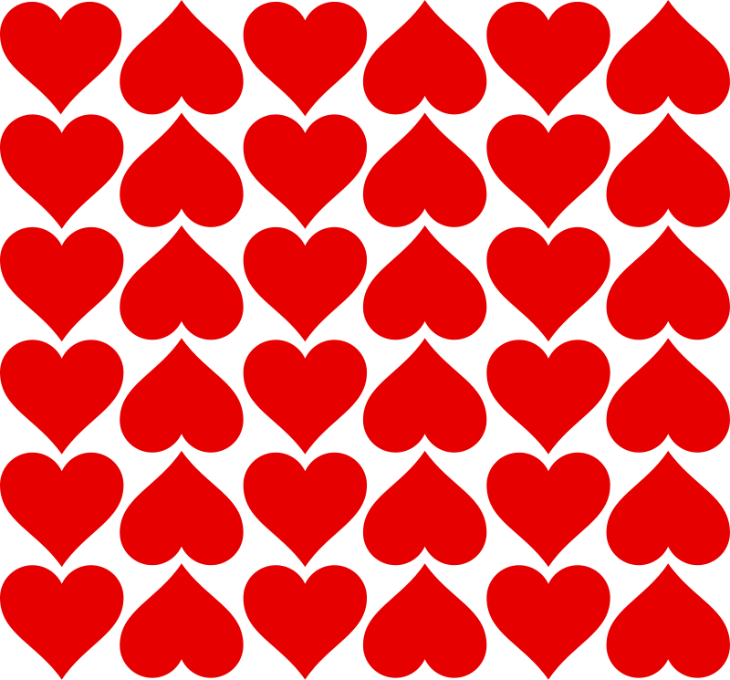 800x745 Heart Tiles Free Vector 4vector