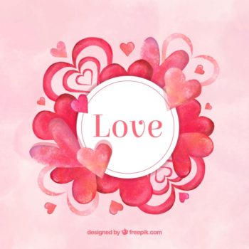 350x350 Heart Background Design Free Download