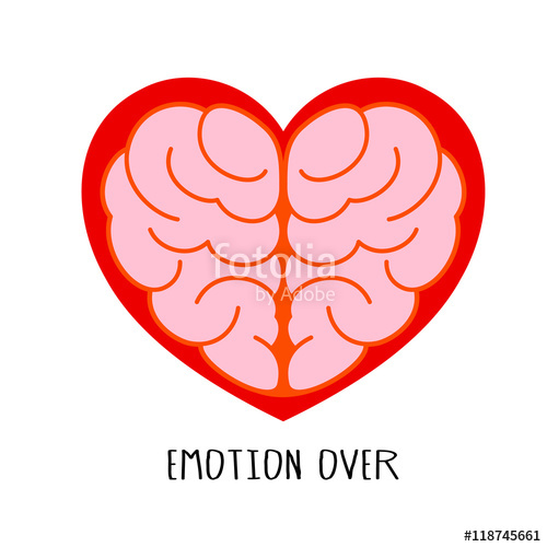 500x500 Brain Heart Shape. Emotion Over Concept. Use Brain And Heart