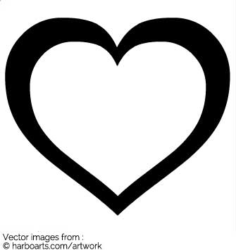 335x355 Download Big Outline Heart
