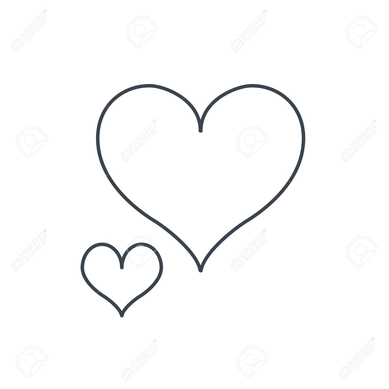 1300x1300 43180030 Love Hearts Icon Lovers Sign Couple Relationships Linear