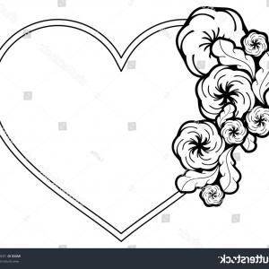 300x300 Set Of Black Lace Hearts Vector Clipart Orangiausa