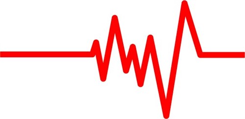 500x244 Heartbeat Line Vector Illustration
