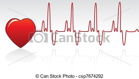 450x256 Vector Heart And Heartbeat .
