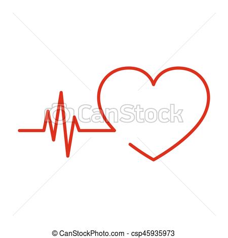 450x470 Heart Icon. Vector Illustration. Red Heart Icon With Sign
