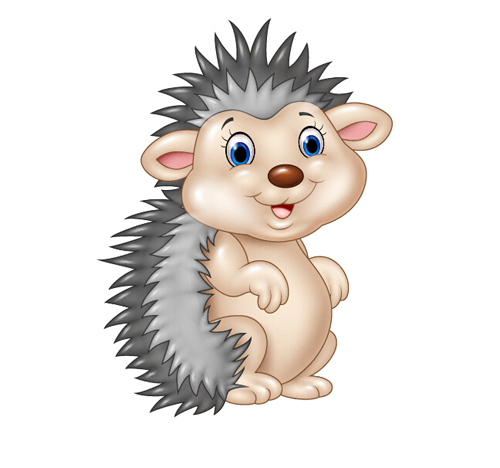 500x468 Hedgehog Cartoon Cute Vector Free Download