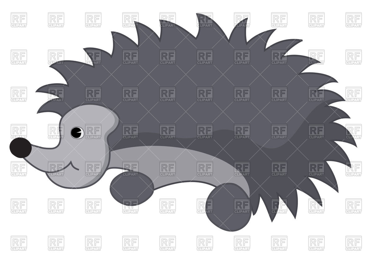 1200x838 Cute Gray Hedgehog Vector Image Vector Artwork Of Plants And