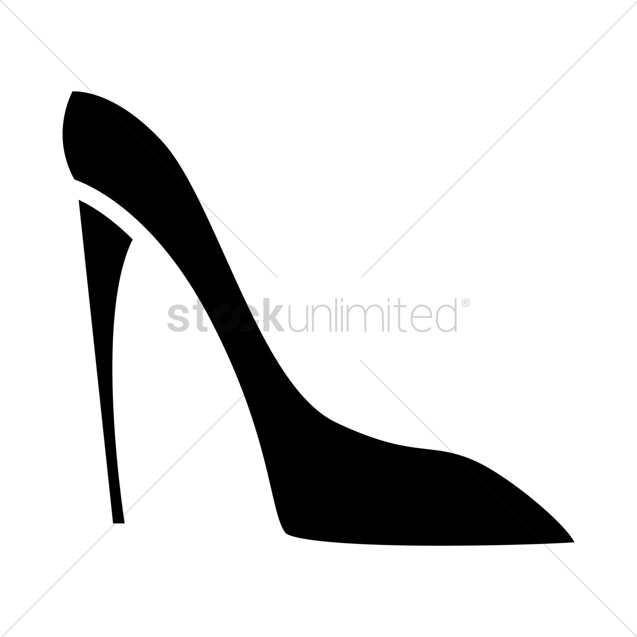 1300x1300 Wedding Heels Vector Image