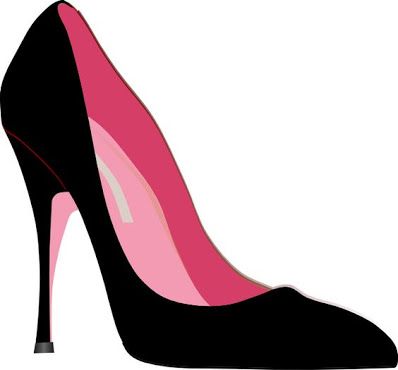 398x370 Free Svg High Heel Vector Shoes Silhouettes