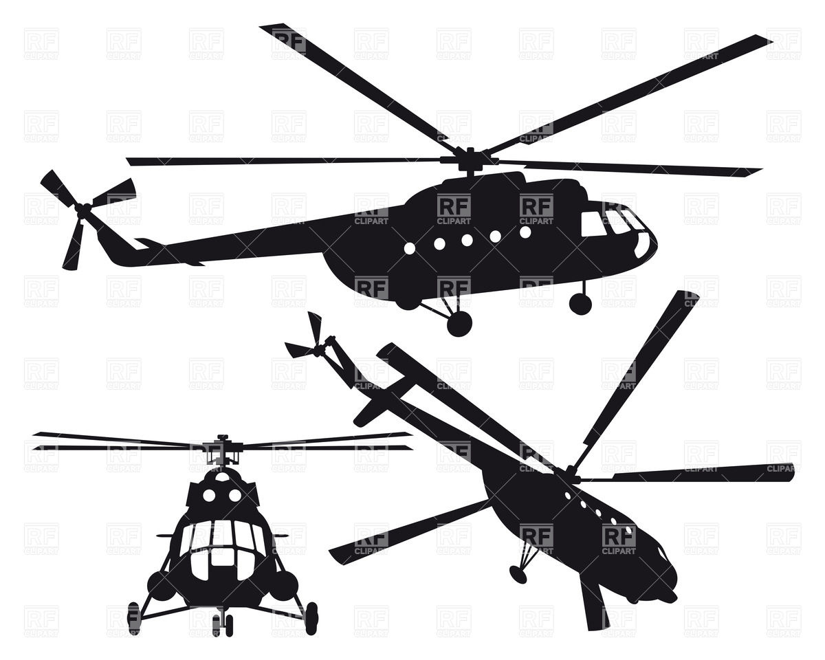 1200x960 Helicopter Silhouette Vector Image Vector Artwork Of