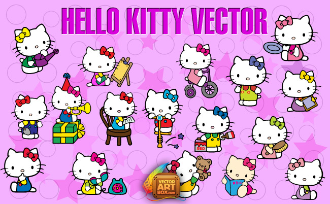 650x402 Hello Kitty Vector Free Vector 4vector