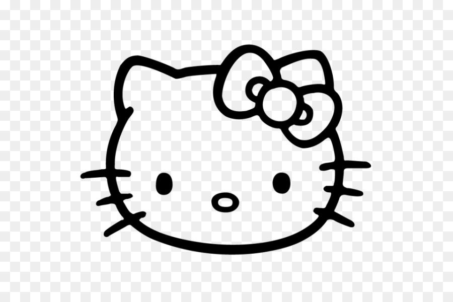 900x600 Hello Kitty Vector Graphics Black And White Image Drawing