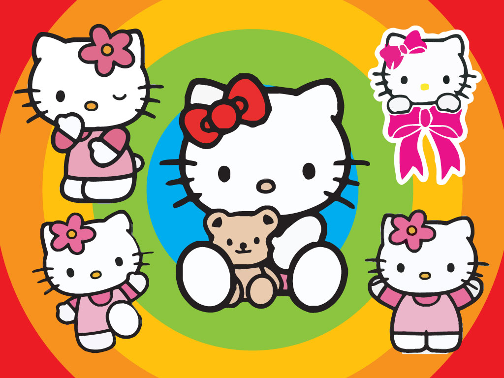1024x768 Hello Kitty Vectors