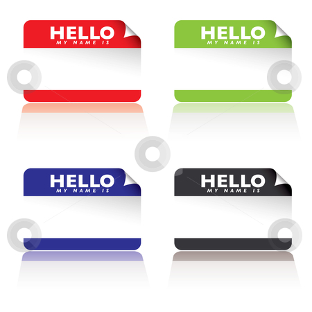 450x450 Hello My Name Is Stock Vector